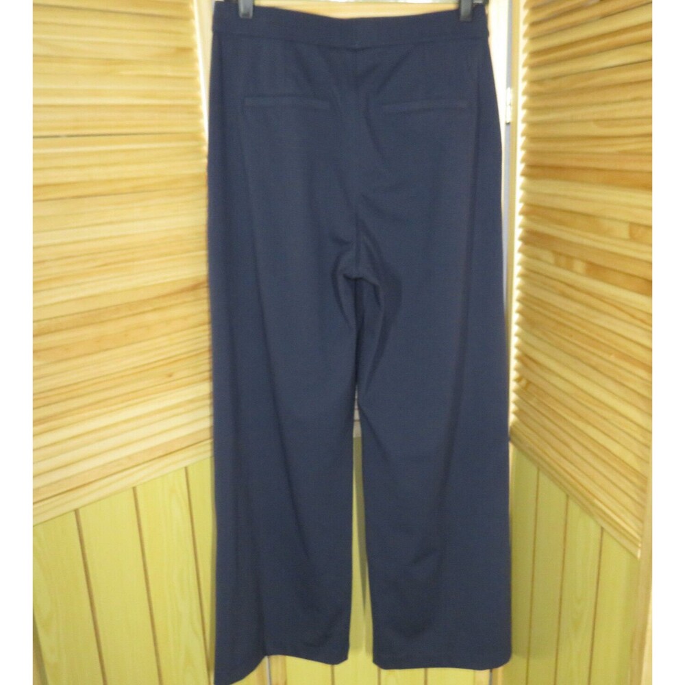 Halara Flex DayStretch Navy High Waist Pleated Pull On Pocket Pants Size Medium - Picture 5 of 9